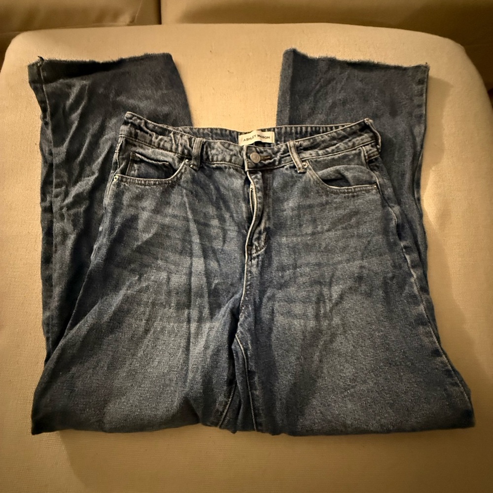Ashley Mason Heart Crochet Back Pocket Jeans